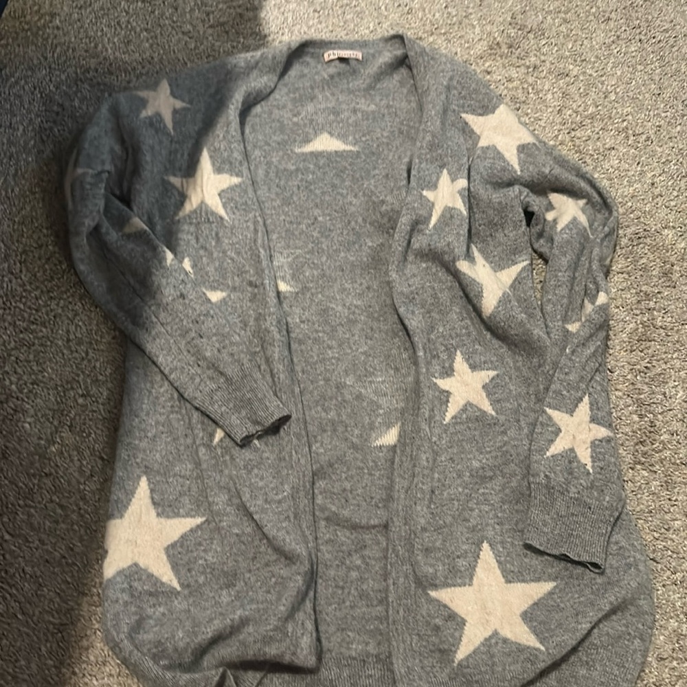 Philosophy 100% Cashmere Star Cardigan